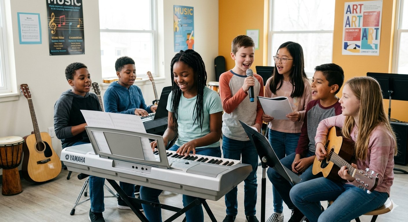 Group music session
